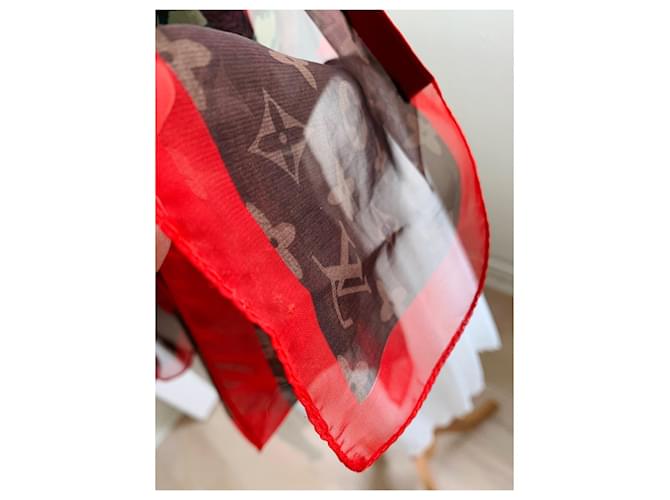 sciarpa, Stola Louis Vuitton x Stephen Sprouse Marrone - vista 9