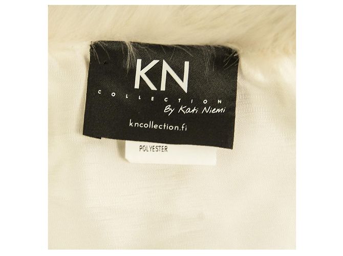 Autre Marque KN Kati Niemi Collection Sciarpa invernale scaldacollo con collo in pelliccia sintetica bianca Bianco - vista 6