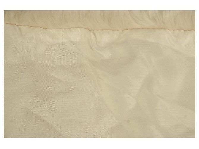 Autre Marque KN Kati Niemi Collection Sciarpa invernale scaldacollo con collo in pelliccia sintetica bianca Bianco - vista 8