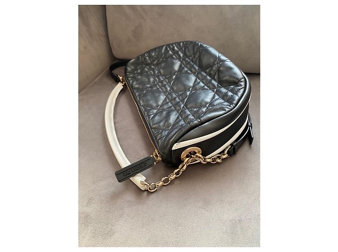 Borsa Hobo Dior Vibe Media Nera in Pelle Nero - vista 10