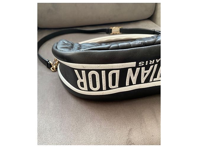 Borsa Hobo Dior Vibe Media Nera in Pelle Nero - vista 5