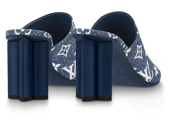 Louis Vuitton Maultiere Marineblau - Ansicht 4