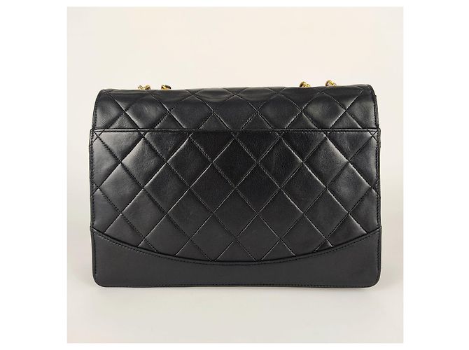 Borsa a tracolla Chanel Timeless Classica 2.55 matelassé in pelle nera Nero - vista 3
