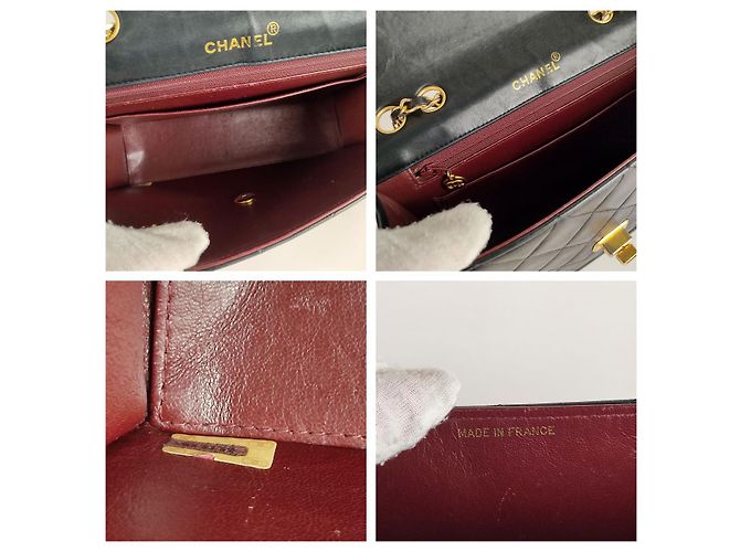 Borsa a tracolla Chanel Timeless Classica 2.55 matelassé in pelle nera Nero - vista 6