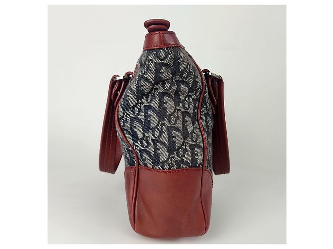 Borsa Christian Dior Trotteur in tela e pelle - vista 2