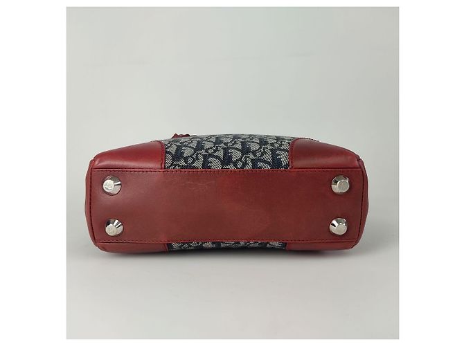 Borsa Christian Dior Trotteur in tela e pelle - vista 4