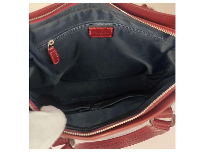Borsa Christian Dior Trotteur in tela e pelle - vista 6
