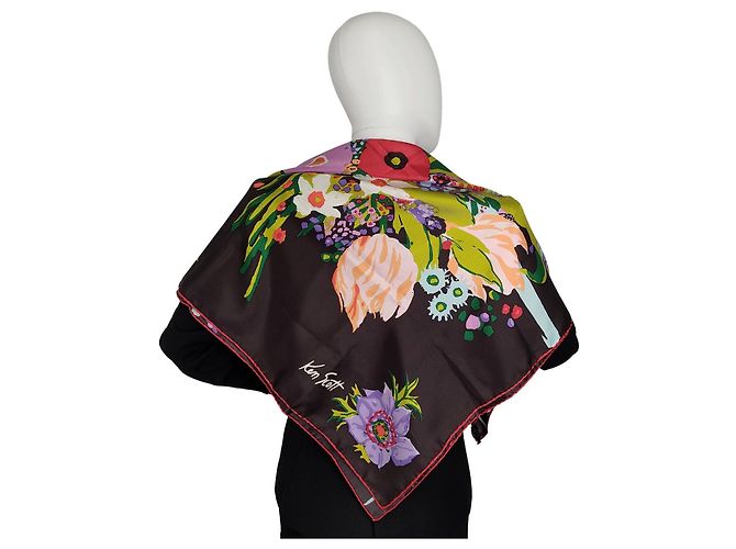 Ken Scott Floral silk scarf 90x90 - view 2
