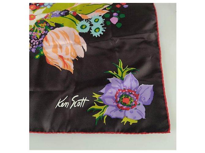 Ken Scott Floral silk scarf 90x90 - view 4
