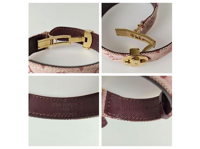 Bracciale Louis Vuitton Goodluck bordeaux - vista 4