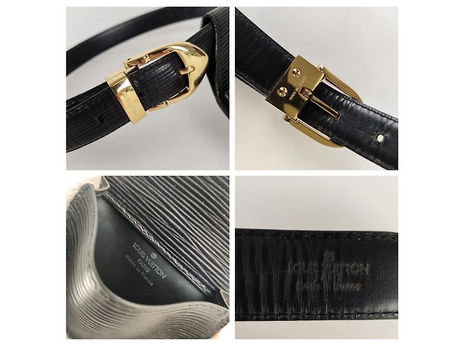 Marsupio Louis Vuitton Sherwood Epi cintura nera Nero - vista 6