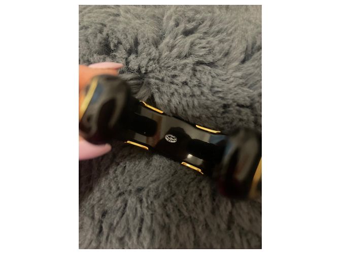 Cambon Chanel Manchette - metallo & resina Nero - vista 3