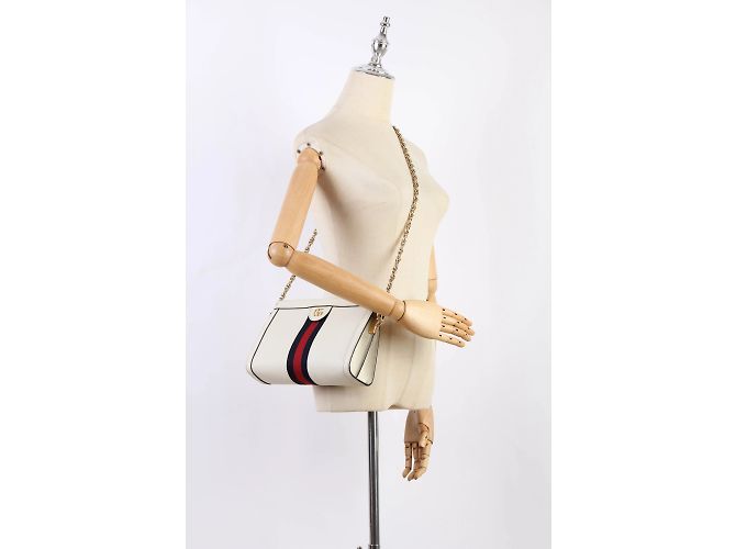 Gucci Borsa a tracolla piccola in pelle Ophidia 503877 - vista 15