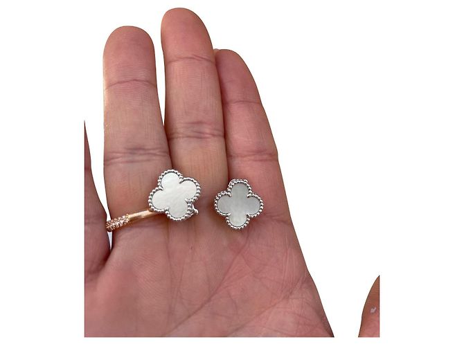 Pendientes Van Cleef & Arpels en oro blanco - vista 2