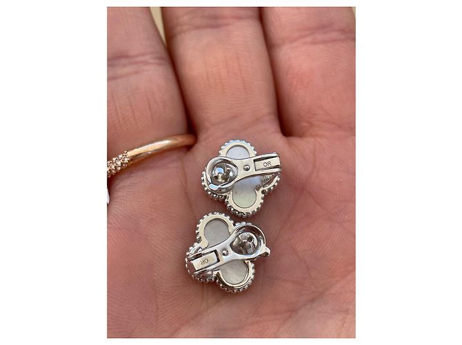 Pendientes Van Cleef & Arpels en oro blanco - vista 5