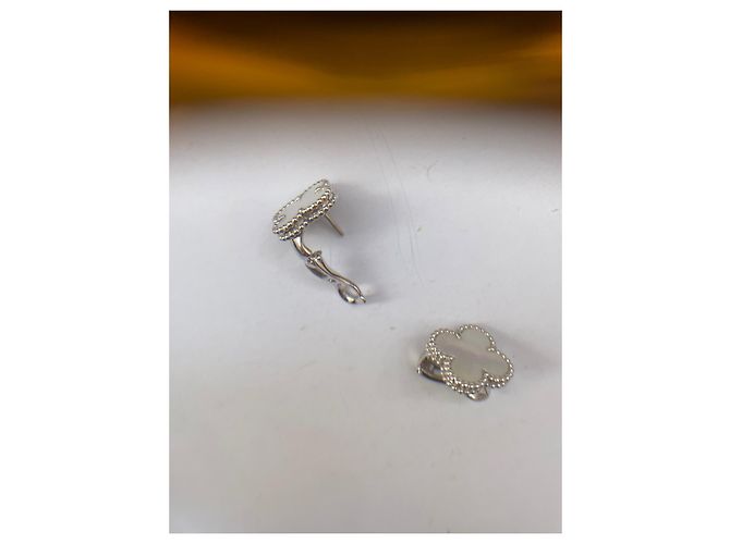 Pendientes Van Cleef & Arpels en oro blanco - vista 6