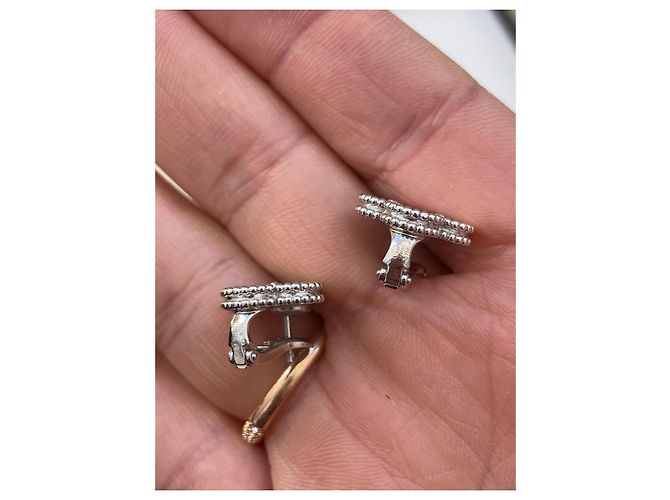Pendientes Van Cleef & Arpels en oro blanco - vista 9