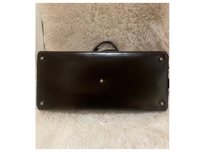 Borsa a mano Gucci Marrone scuro in vernice - vista 3
