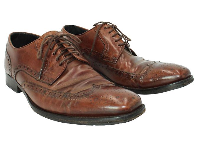 Hugo Boss Scarpe Oxford marroni - vista 2
