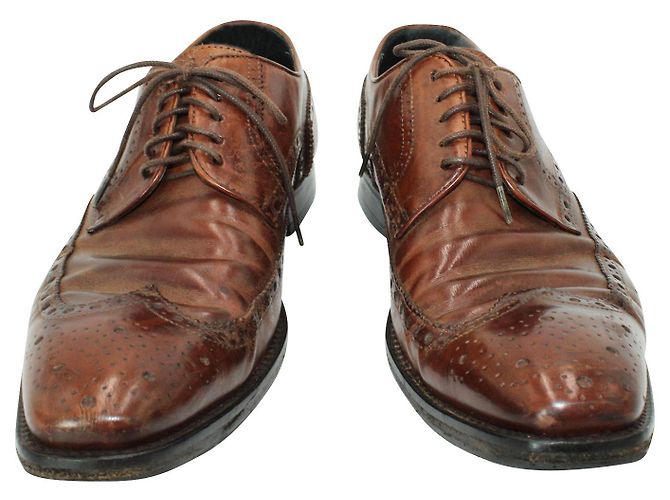 Hugo Boss Scarpe Oxford marroni - vista 3