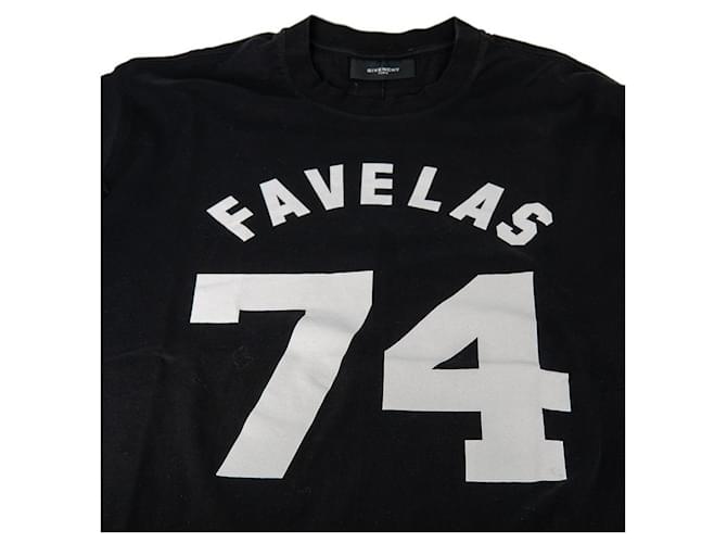 Camiseta Givenchy Favelas 74 Negra de Algodón Oversize Negro - vista 2