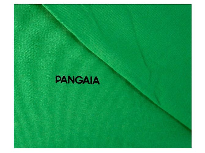 Autre Marque Crop top a manica lunga Pangaia verde in cotone - vista 5