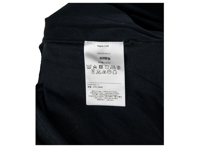 Camiseta Valentino de algodón con logo negro - vista 5