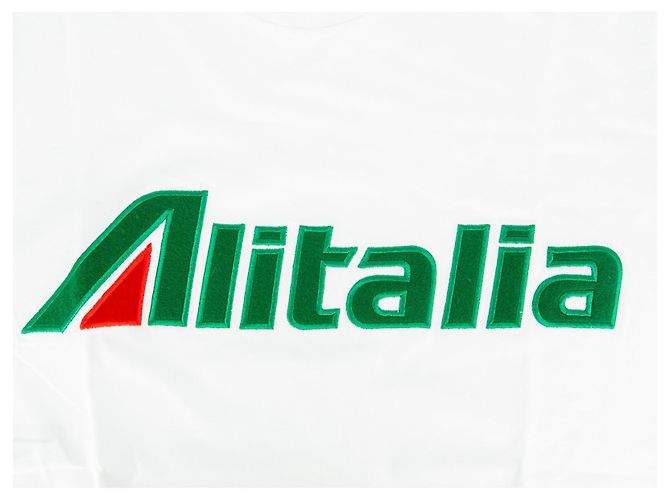 Camiseta Alberta Ferretti Logo Alitalia Blanca Algodón Blanco - vista 3