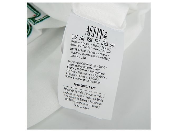 Camiseta Alberta Ferretti Logo Alitalia Blanca Algodón Blanco - vista 5