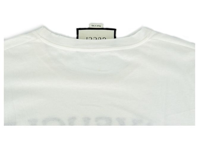Camiseta Gucci blanca con estampado de algodón Blanco - vista 3