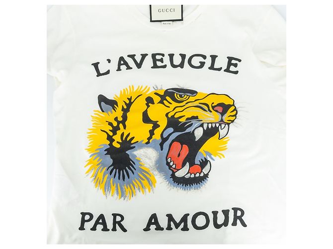 Camiseta Gucci blanca con estampado de algodón Blanco - vista 5