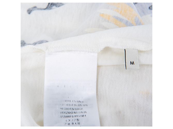 Camiseta Gucci blanca con estampado de algodón Blanco - vista 6