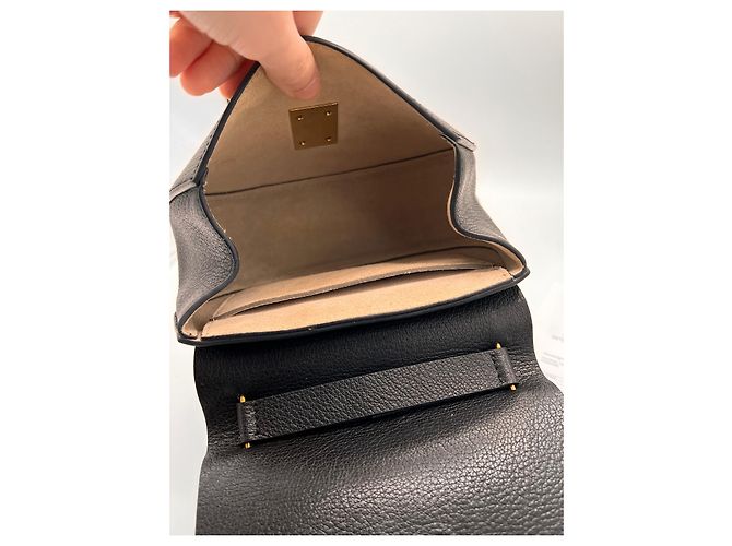 Chloé Drew Lederhandtasche schwarz goldene Beschläge Gold hardware - Ansicht 6
