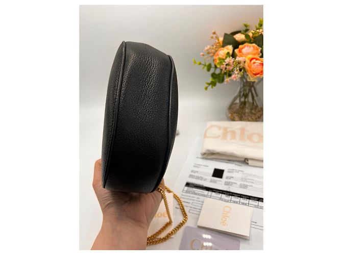 Chloé Drew Lederhandtasche schwarz goldene Beschläge Gold hardware - Ansicht 7
