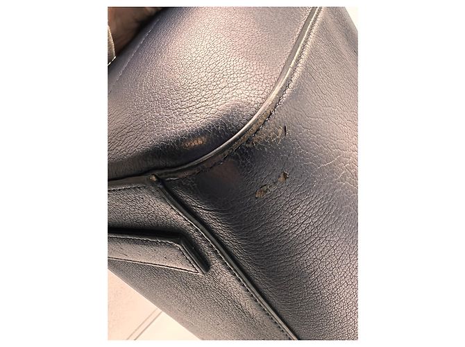 Borsa a mano Givenchy Antigona in pelle blu scuro - vista 13