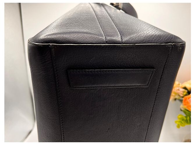 Borsa a mano Givenchy Antigona in pelle blu scuro - vista 5