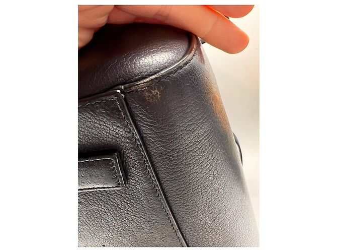 Borsa a mano Givenchy Antigona in pelle blu scuro - vista 8