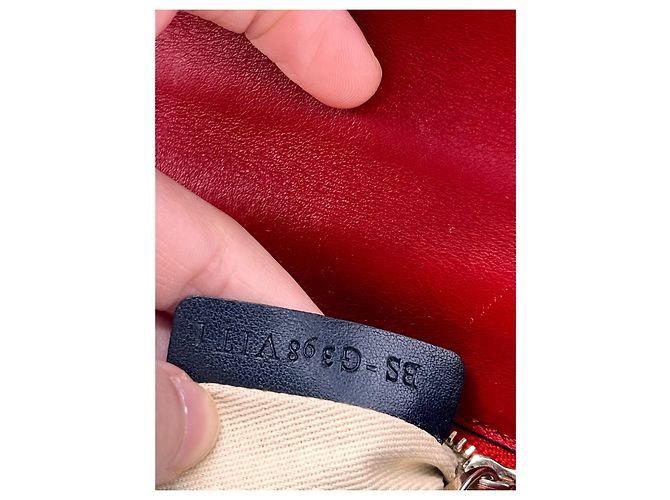 Clutch Valentino Garavani Glam Lock Rossa in Pelle - vista 13