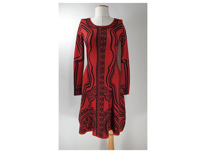 Vestido Etro de Lã e Elastano Multicor - vista 2