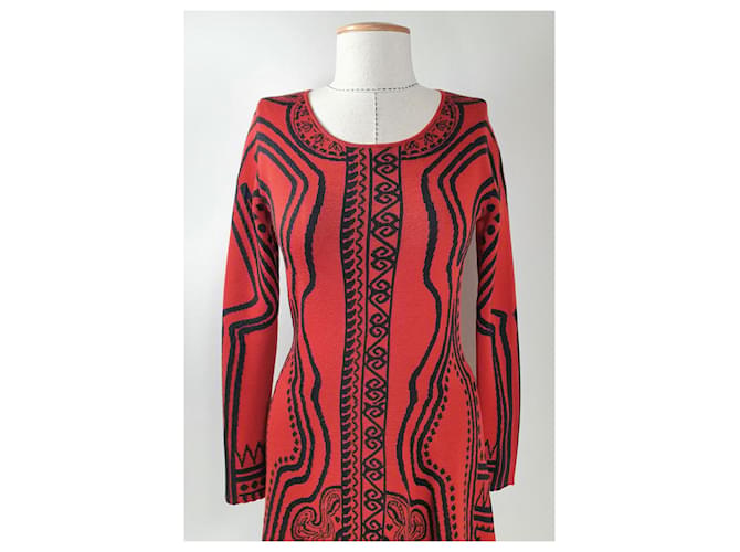 Vestido Etro de Lã e Elastano Multicor - vista 3