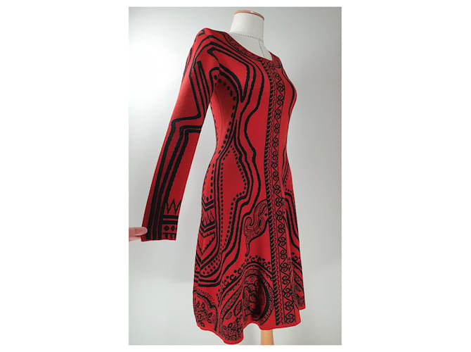 Vestido Etro de Lã e Elastano Multicor - vista 4