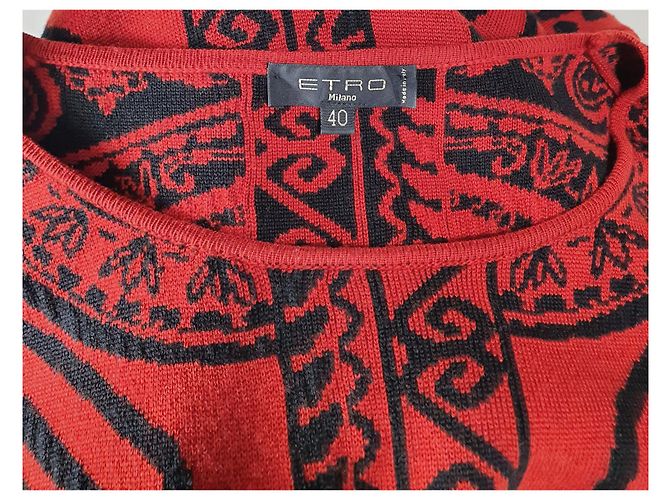 Vestido Etro de Lã e Elastano Multicor - vista 7