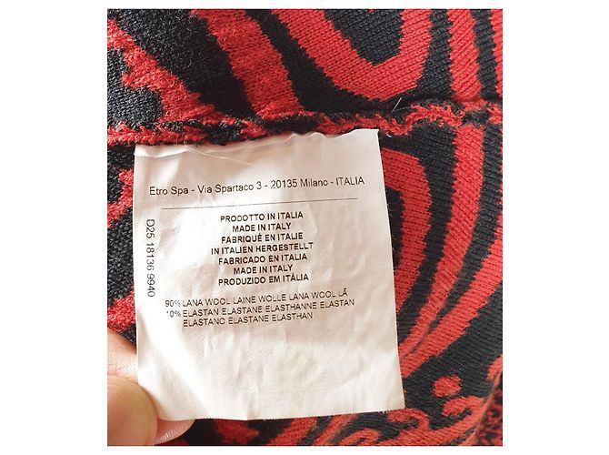 Vestido Etro de Lã e Elastano Multicor - vista 8