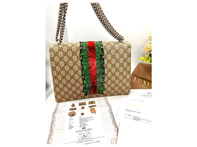 Borsa a mano Gucci Dionysus in pelle - vista 4