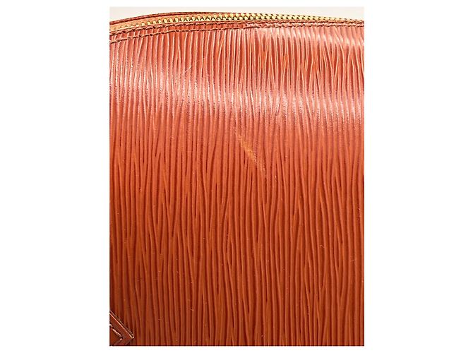 Louis Vuitton Alma in pelle Epi arancione - vista 6