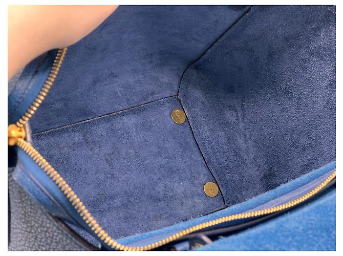 Big Bag Cintura Céline Mini Blu in Pelle e Scamosciata - vista 10