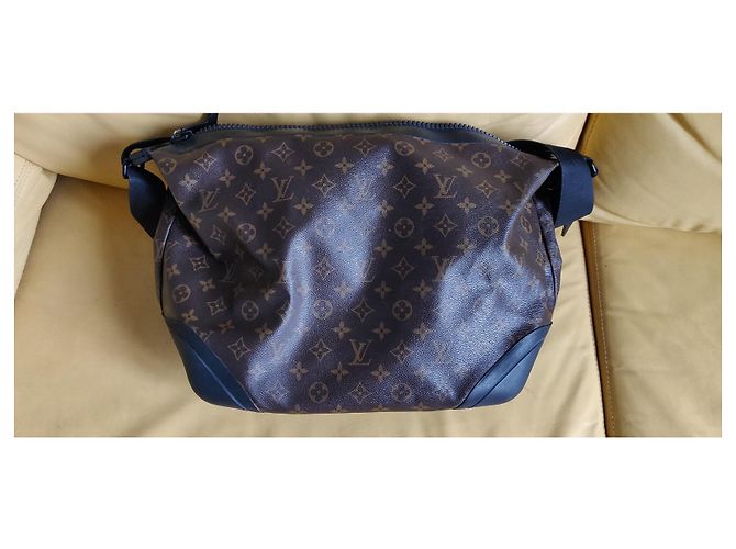Borsa da viaggio impermeabile Louis Vuitton Monogram Macassar Marrone - vista 9