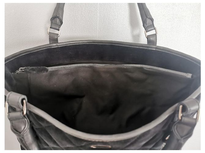 Borsa a tracolla Ikks in pelle e velluto nero - vista 10
