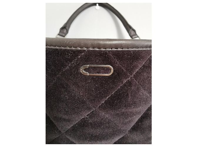 Borsa a tracolla Ikks in pelle e velluto nero - vista 15