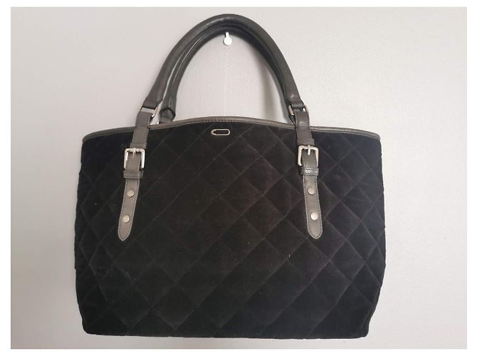 Borsa a tracolla Ikks in pelle e velluto nero - vista 18